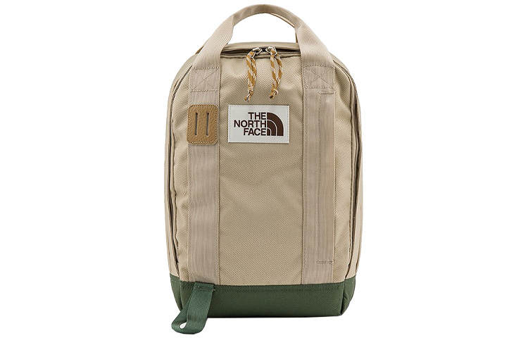 THE NORTH FACE 14.5L Backpack Outdoor Bag Polyester Khaki Unisex