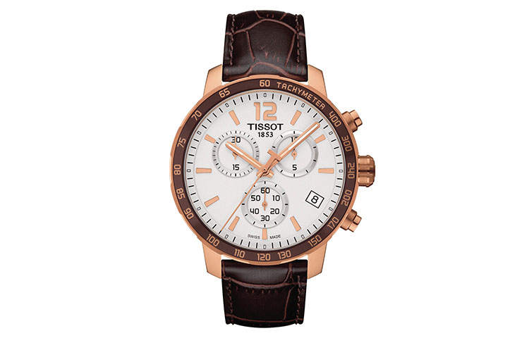 TISSOT Time Jog Collection Quartz Movement Men's Watches Watch 42mm Silver Dial