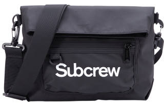Subcrew Polyester Messenger Bag, Crossbody Bag Regular Unisex Black White