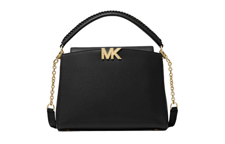 MICHAEL KORS Karlie Artificial Leather Shoulder Bag, Crossbody Bag, Handbag Medium Women's Black