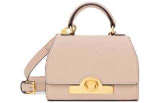 Moynat Cow Leather Handbag, Shoulder Bag Mini Women's Powder White