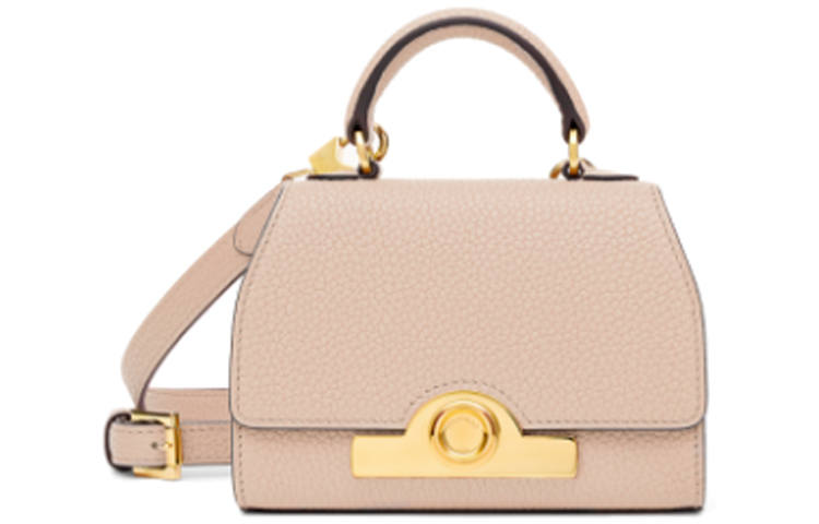 Moynat Cow Leather Handbag, Shoulder Bag Mini Women's Powder White