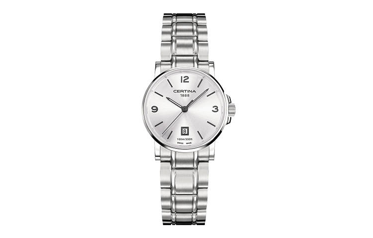 CERTINA Door Stop Collection Automatic Mechanical Movement Women's Watch 27mm Silver Dial