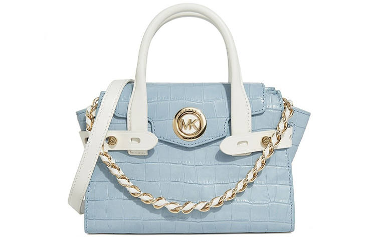 MICHAEL KORS Cow Leather With Artificial Leather Handbag, Shoulder Bag, Crossbody Bag Mini Women's Sky Blue
