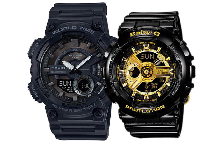 CASIO CASIO Unisex Pair Table Series Black Watch
