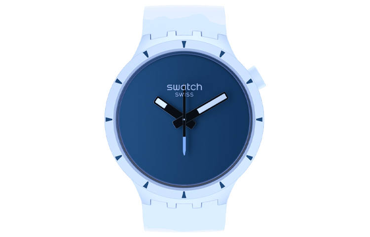 SWATCH Unisex 47mm Blue Watch SB03N102