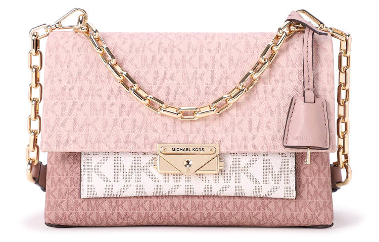 MICHAEL KORS Cece Leather Shoulder Bag, Crossbody Bag Medium Women's Cherry Blossom Pink