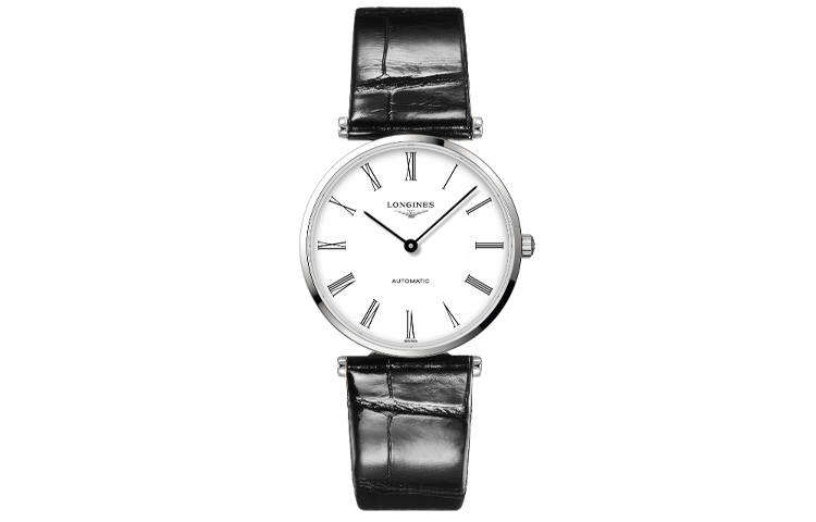 LONGINES Jialan Collection Automatic Mechanical Movement 30m Waterproof Men's Watches Watch 36mm White Dial