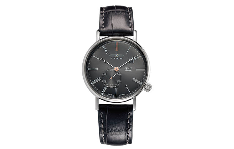 ZEPPELIN Hindenburg Collection Quartz Movement 50m Waterproof Unisex Watch Black Dial Stainless Steel Case