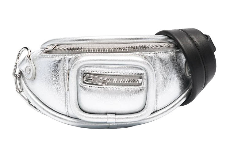 Alexander Wang Leather Fanny Pack Women's Silver