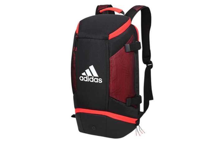 Adidas Adidas Polyester Backpack Unisex Black Red