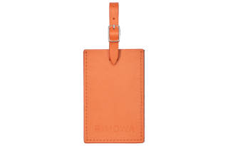 RIMOWA Nappa Leather Luggage Tag Dark Orange