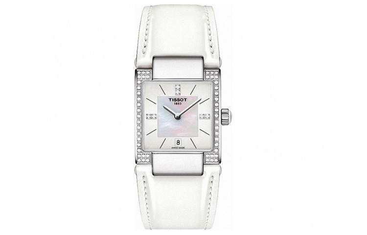 TISSOT T LADY T02 Collection Quartz Movement 50m Waterproof Women's Watch 31.6mm White Dial