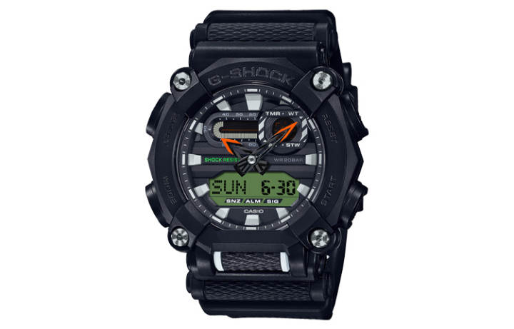 CASIO CASIO Men Liquid Crystal/Analog Dual Display Series Black Watch GA-900E-1A3PR