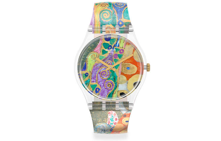SWATCH Unisex 34mm Purple Watch GZ349