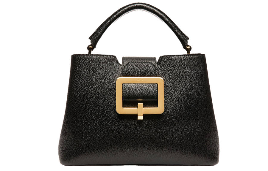 BALLY Cow Leather Handle Bag Handbag Women's Black