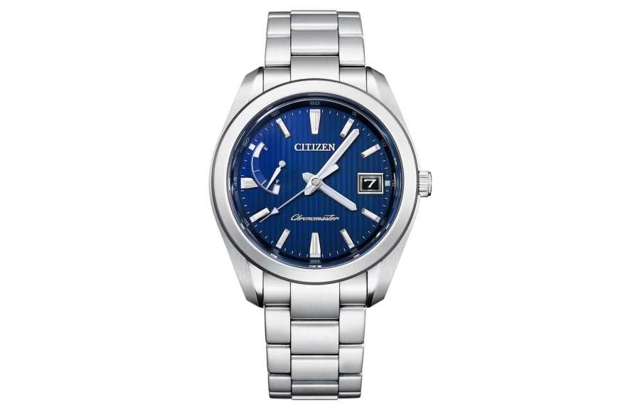CITIZEN Solar Quartz Movement Stainless Steel Strap Watch 39mm Men's Watches Blue Dial AQ1050 50L