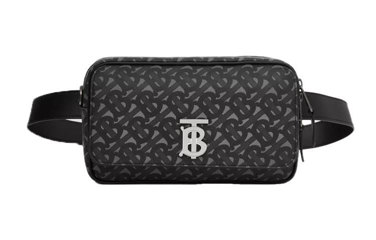 Burberry Eco Friendly Canvas Fanny Pack Regular Men's Gray Black