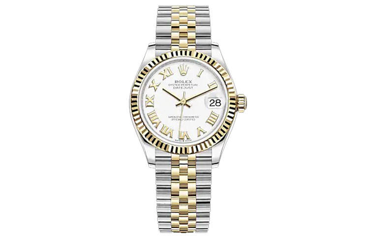 ROLEX Automatic Mechanical Movement Women's Watch 31mm White Dial Oystersteel Case