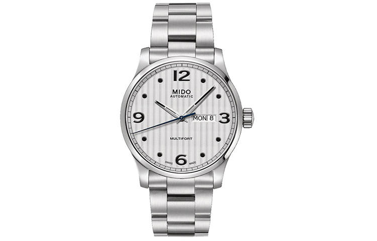 MIDO Helm Automatic Mechanical Movement Casual Men's Watches Watch 42mm Silver Dial Stainless Steel Watchband
