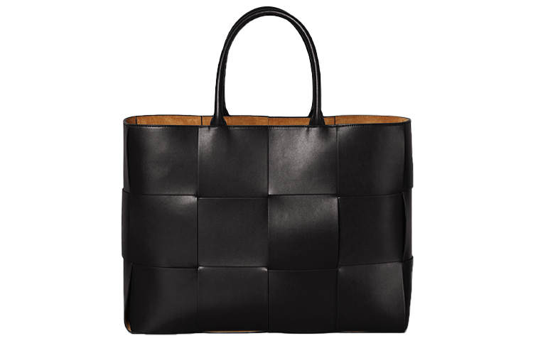 Bottega Veneta Leather Tote Bag, Shopping Bag, Handbag Men's Black