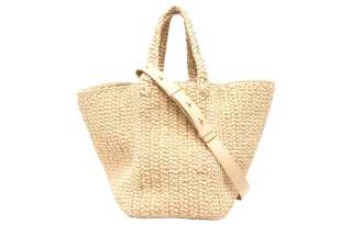 NANUSHKA Woven Straw Woven Shoulder Bag, Handbag Regular Women's Beige