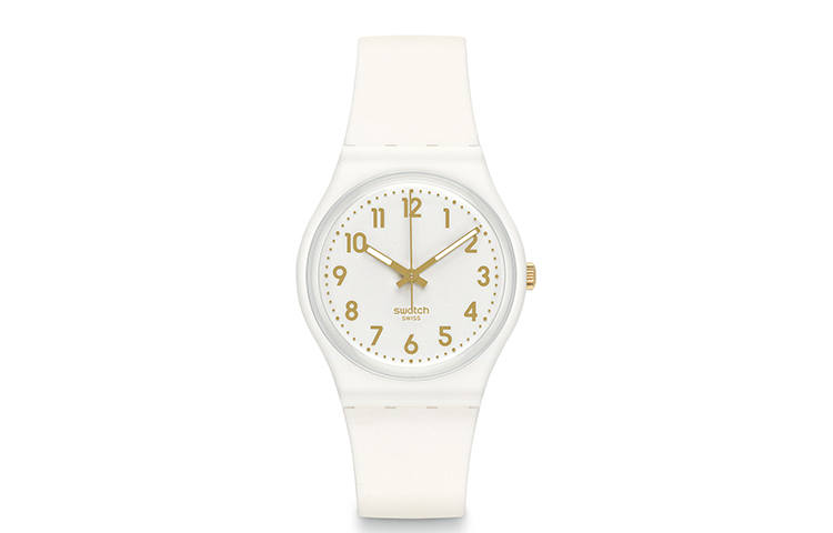 SWATCH Women's 34mm White Watch GW164