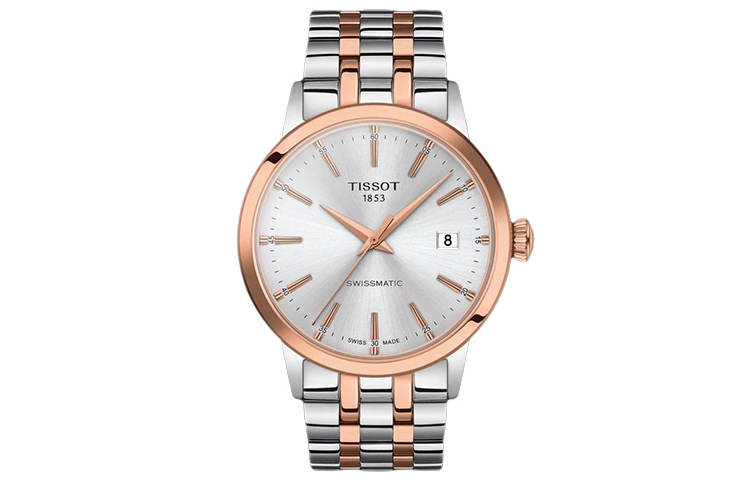 TISSOT Dream Fulfillment Collection Automatic Mechanical Movement Men's Watches Watch 42mm Silver Dial