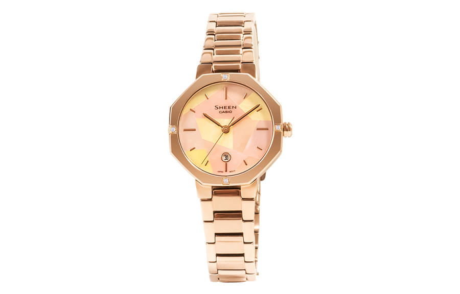 CASIO CASIO Women's SHEEN Mother Of Pearl Color Watch