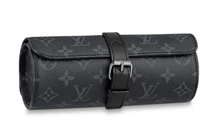 LOUIS VUITTON LOUIS VUITTON 3 Watch Case Monogram Eclipse Black