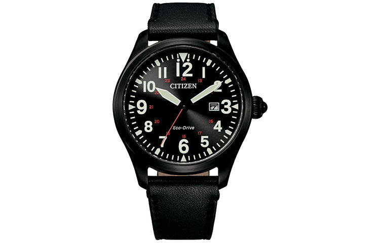 CITIZEN Ecology Drive Collection Light Powered Quartz Movement Cow Leather Strap Watch Men's Watches