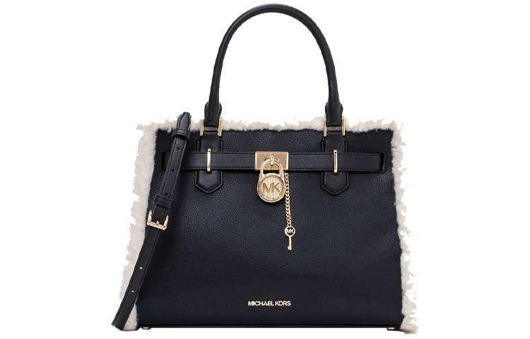 MICHAEL KORS Cow Leather Crossbody Bag, Handbag Medium Women's Black