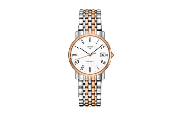 LONGINES Boya Collection Automatic Mechanical Movement 30m Waterproof Women's Watch 34.5mm White Dial