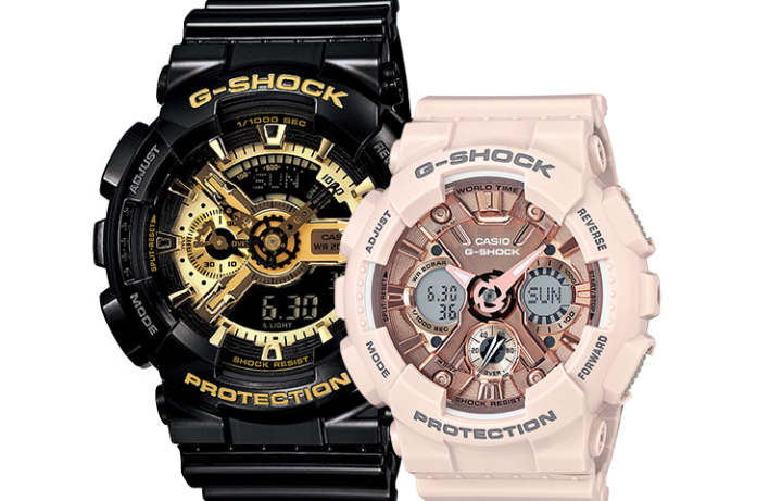 CASIO CASIO Unisex Pair Table Series Gold Watch