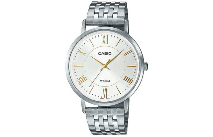 CASIO CASIO Men Standard Series Silver Watch MTP-B110D-7AV