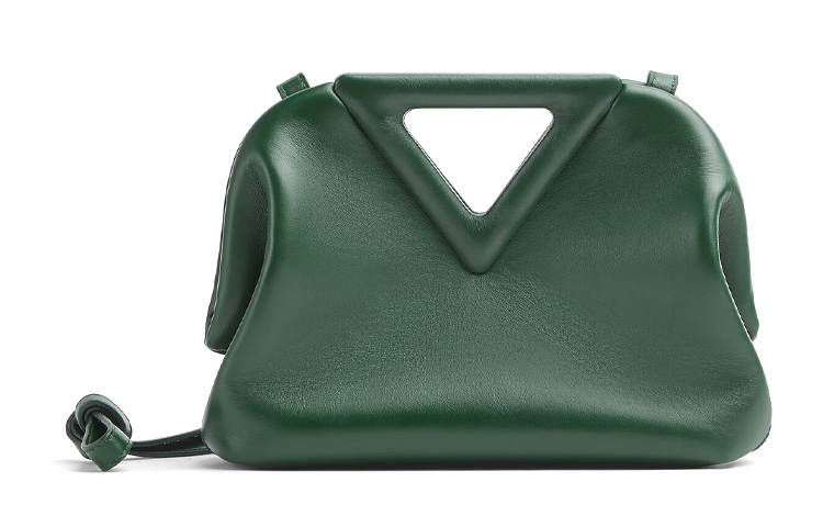 Bottega Veneta Leather Handbag Women's Rainforest Green