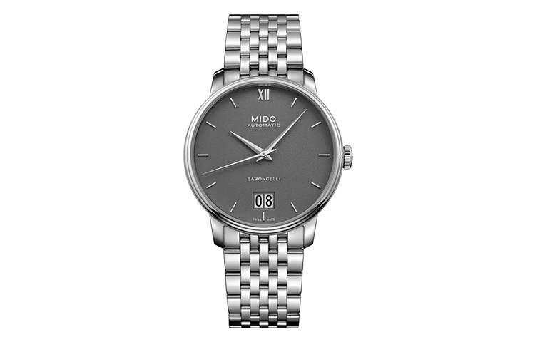 MIDO Baroncelli Automatic Mechanical Movement 30m Waterproof Men's Watches Watch 40mm Gray Dial