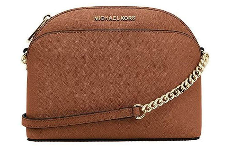 MICHAEL KORS Jet Set Leather Shoulder Bag, Crossbody Bag Women's Caramel