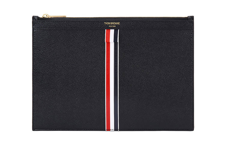 THOM BROWNE THOM BROWNE Vertical Intarsia Stripe Tablet Case
