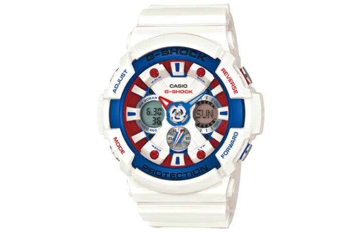 CASIO CASIO Women's Liquid Crystal/Analog Dual Display Series White Watch GA-201TR-7ER