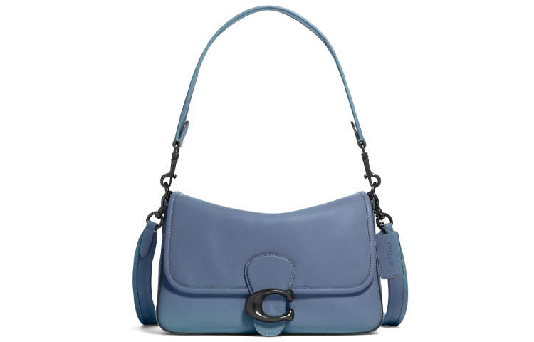 COACH Tabby Leather Shoulder Bag, Handbag, Shoulder Bag, Crossbody Bag Medium Women's Washed Denim