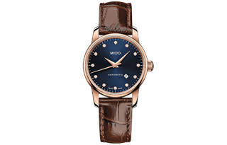 MIDO Baroncelli Automatic Mechanical Movement 50m Waterproof Women's Watch 29mm Blue Dial