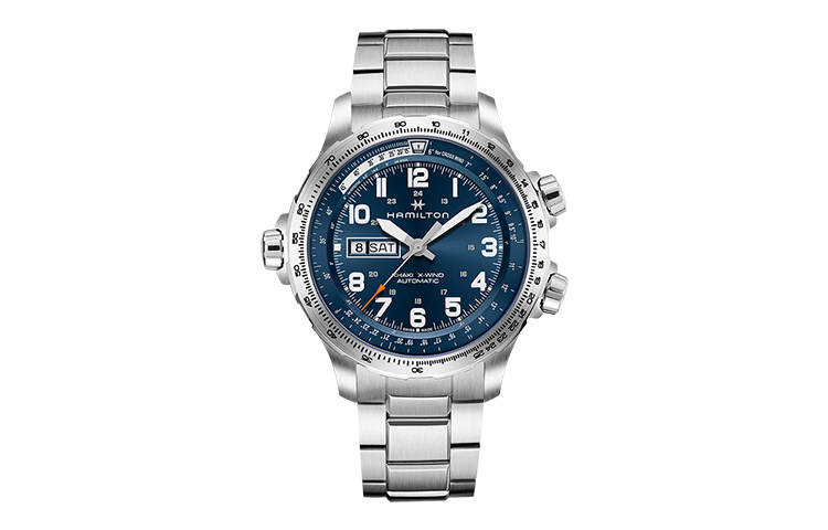 HAMILTON Khaki Aviation Collection Automatic Mechanical Movement Men's Watches Watch 45mm Blue Dial