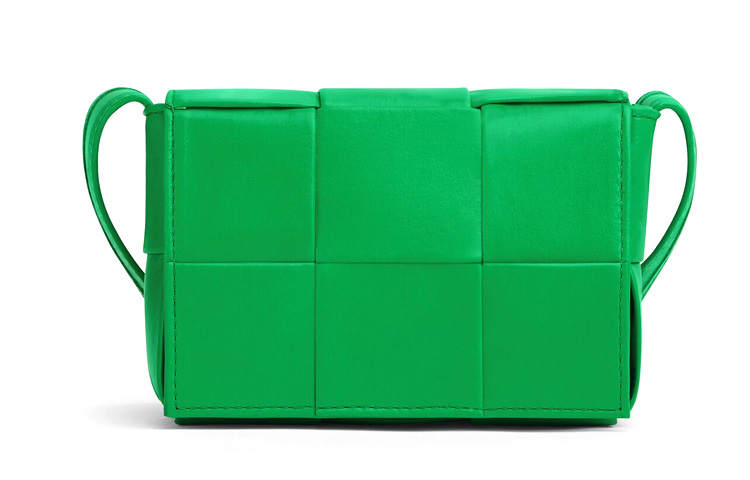 Bottega Veneta With Calfskin Small Block Small Square Bag, Shoulder Bag, Crossbody Bag Mini Men's Parrot Green