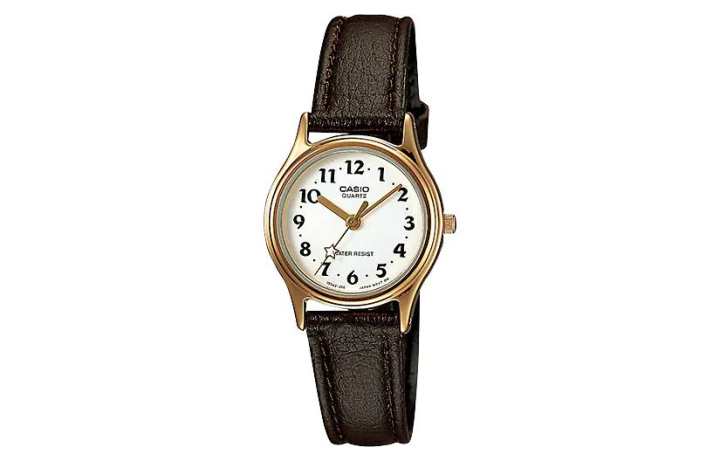 CASIO CASIO STANDARD Anti Magnetic Quartz Movement Leather Strap Watch Women's Watch White Dial