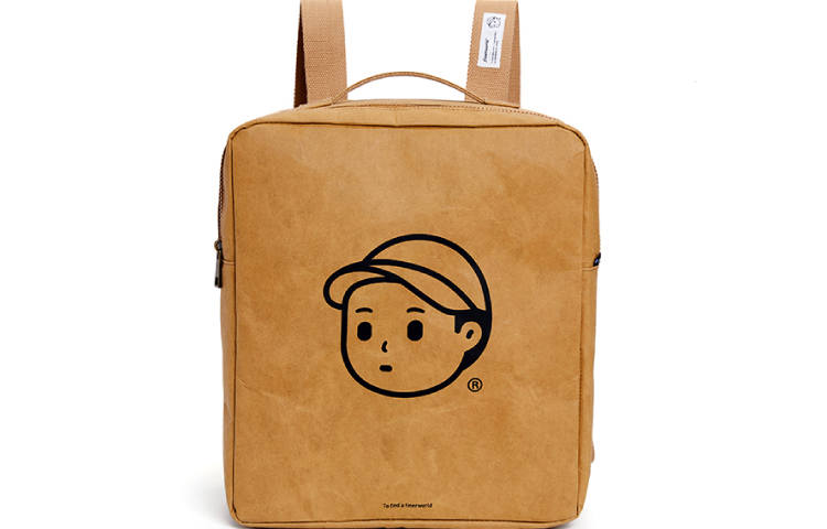 Finerworld Kraft Paper Backpack Unisex Brown