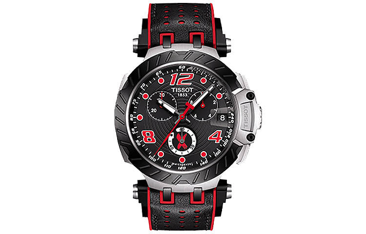 TISSOT Race Collection Quartz Movement Men's Watches Watch 43mm 43*47.6mm Black Dial Stainless Steel Case