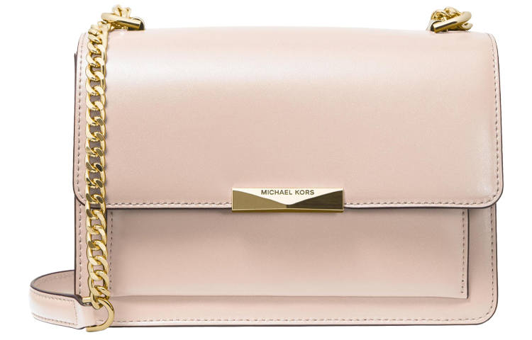 MICHAEL KORS Jade Cow Leather Crossbody Bag, Shoulder Bag Women's Pink