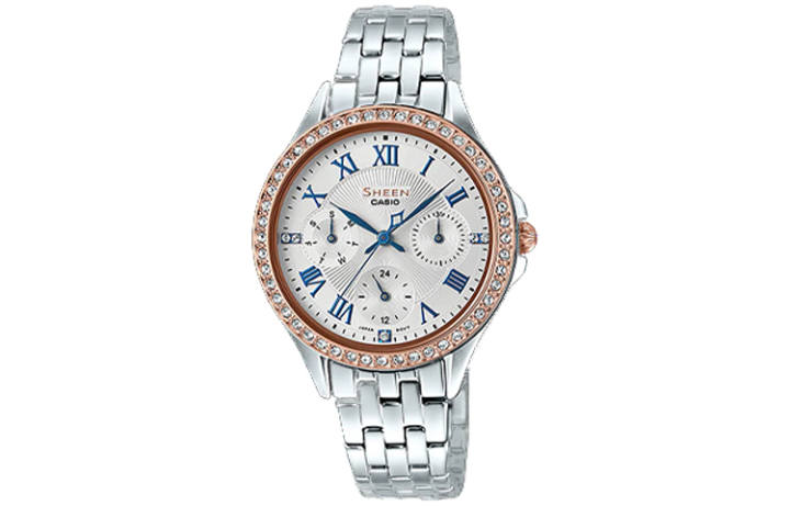 CASIO CASIO Women's SHEEN 38.6mm Silver Watch SHE-3062SG-7A