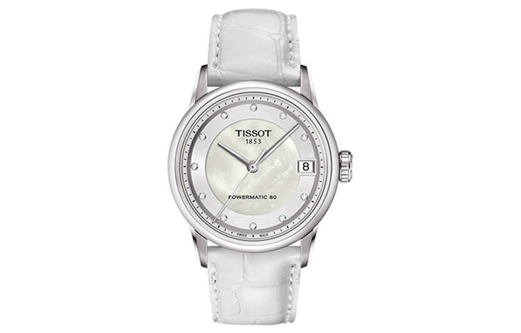 TISSOT Luxury Collection Automatic Mechanical Movement 50m Waterproof Women's Watch 33mm Silver Dial